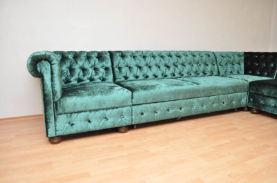 Rohová sedačka Chesterfield atyp 3