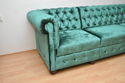 Rohová sedačka Chesterfield atyp 3
