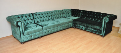 Rohová sedačka Chesterfield atyp 3