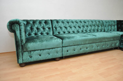 Rohová sedačka Chesterfield atyp 3