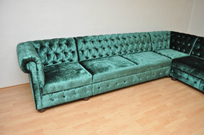Rohová sedačka Chesterfield atyp 3