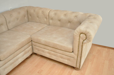 Rohová sedačka Chesterfield atyp 1