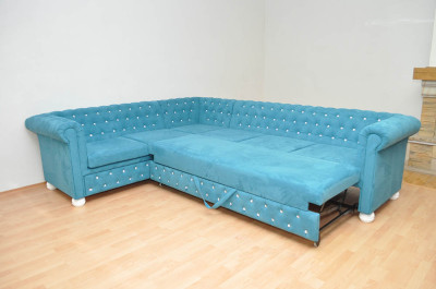 Rohová sedačka Chesterfield