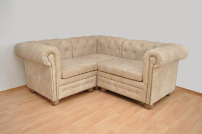 Rohová sedačka Chesterfield atyp 1