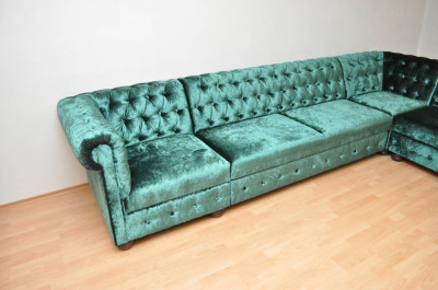 Rohová sedačka Chesterfield atyp 3