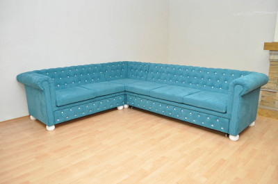 Rohová sedačka Chesterfield